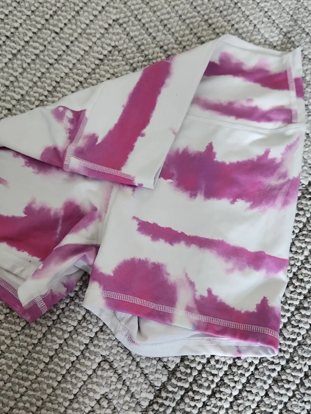 Fleo High-Rise Pink Tie-Dye Shorts